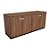 Armário CREDENZA Presidente 40mm - Carvalho Hanover 1650 x 520 x 740 - Imagem 1