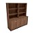 Armário C/ Estante CREDENZA Presidente- Carvalho Hanover 1650 x 520 x 1800 - Imagem 1