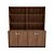 Armário C/ Estante CREDENZA Presidente- Carvalho Hanover 1650 x 520 x 1800 - Imagem 2