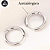 Brincos de argolas em aço antialérgico. BAZUR2FCB - Imagem 10