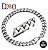 Pulseira Masculina Grumet 5mm Prateada Aço Inox Estilosa.  XBDPS9F7R - Imagem 4