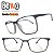 Combo UESEBEKO de Armação + lentes com antireflexo EPVW26HGX - Imagem 4