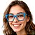 Armação Feminina Azul Turquesa Acetato Premium - Filtro Azul - BEKO - Imagem 2
