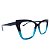 Armação Feminina Gatinho Preto com detalhes Turquesa Acetato Premium - BEKO - Imagem 5