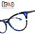 Armação de Óculos Acetato Gatinho Azul E5FBVFWAM - Imagem 4
