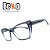 Armação de Óculos Feminina Azul Transparente 9BJPFZVQY - Imagem 1