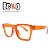 Armação de Óculos Transparente Laranja Beko MBL9VUBPW - Imagem 4