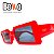 Óculos de Sol Beko Quadrado Vermelho 42KBQS6A2 - Imagem 1