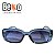 Óculos Solares Beko Azul Translúcido 8VWL2VA8Y - Imagem 6