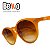 Óculos de Sol Beko Caramelo Estilo Retrô M7EFDWESX - Imagem 1