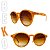 Óculos de Sol Beko Caramelo Estilo Retrô M7EFDWESX - Imagem 2
