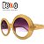 Óculos Solar Redondo Nude Beko 2WFR3GYNF - Imagem 3