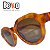 Óculos de Sol Beko Redondo Acetato Caramelo CA5HTWLXB - Imagem 1