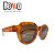 Óculos de Sol Beko Redondo Acetato Caramelo CA5HTWLXB - Imagem 4