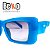 Óculos de Sol Azul Retrô Beko EDDMCCUYZ - Imagem 4
