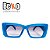 Óculos de Sol Azul Retrô Beko EDDMCCUYZ - Imagem 3