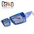 Óculos de Sol Quadrado Azul Trasparente Unissex Beko 538BWWL6X - Imagem 1
