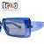 Óculos de Sol Quadrado Azul Trasparente Unissex Beko 538BWWL6X - Imagem 5