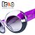 Óculos de Sol Feminino Beko Roxo Transparente BLBRQY752 - Imagem 4