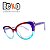 Armação de Óculos Acetato Colorida Beko A4RJ6B5EL - Imagem 1