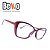 Armação Bordô Gatinho Feminino Acetato Leve - BEKO - Imagem 3