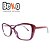 Armação Bordô Gatinho Feminino Acetato Leve - BEKO - Imagem 4