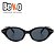 Óculos de Sol Gatinho Oval Preto Vintage - UV400 - BEKO - Imagem 4