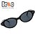 Óculos de Sol Gatinho Oval Preto Vintage - UV400 - BEKO - Imagem 5