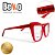Armação Gatinho Vermelho Glitter Feminino - Filtro Azul - BEKO - Imagem 3
