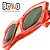 Óculos De Sol Rosa Transparente Quadrado Retrô Unissex - UV400 - BEKO - Imagem 7