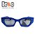 Óculos de Sol Gatinho Azul Royal Acetato Polarizado - UV400 - BEKO - Imagem 3