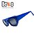 Óculos de Sol Gatinho Azul Royal Acetato Polarizado - UV400 - BEKO - Imagem 4