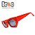 Óculos de Sol Vermelho Acetato Polarizado - UV400 - BEKO - Imagem 5