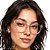 Armação Gatinho Nude Champanhe Transparente - Feminina Acetato Premium - BEKO - Imagem 5