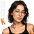 Armação Gatinho Nude Champanhe Transparente - Feminina Acetato Premium - BEKO - Imagem 2