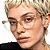 Armação Gatinho Nude Champanhe Transparente - Feminina Acetato Premium - BEKO - Imagem 8