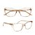 Armação Gatinho Nude Champanhe Transparente - Feminina Acetato Premium - BEKO - Imagem 7