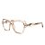 Armação Gatinho 20053 C3 - Nude Champanhe Transparente Acetato - BEKO - Imagem 6