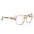 Armação Gatinho 20053 C3 - Nude Champanhe Transparente Acetato - BEKO - Imagem 8