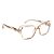 Armação Gatinho 20053 C3 - Nude Champanhe Transparente Acetato - BEKO - Imagem 7