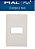 618502BC PLACA 4X2 2 MOD.PIAL PLUS+ BRANCA LEGRAND - Imagem 1