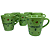 Caneca Porcelana Tulipa 120ml Corações Grandes Verde - Imagem 3