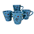 Caneca Porcelana Tulipa 120ml Corações Grandes Azul - Imagem 6