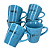 Caneca Porcelana Tulipa 120ml Corações Pequenos Azul - Imagem 1
