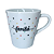 Caneca Porcelana Tulipa 120ml Corações Pequenos Branca - Imagem 4
