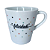 Caneca Porcelana Tulipa 120ml Corações Pequenos Branca - Imagem 5