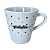 Caneca Porcelana Tulipa 120ml Corações Pequenos Branca - Imagem 9