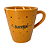 Caneca Porcelana Tulipa 120ml Corações Pequenos Laranja - Imagem 6