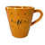 Caneca Porcelana Tulipa 120ml Corações Pequenos Laranja - Imagem 7