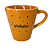 Caneca Porcelana Tulipa 120ml Corações Pequenos Laranja - Imagem 10